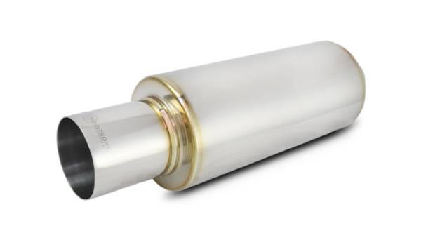 Vibrant Performance - Vibrant Performance TPV Universal Muffler, 4" Round Straight Cut Tip (3" inlet - 17" long) - 1062