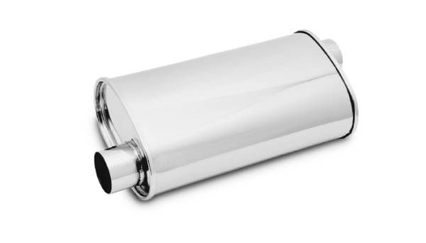 Vibrant Performance - Vibrant Performance STREETPOWER Oval Muffler, 3" inlet/outlet (Offset-Offset) - 1127
