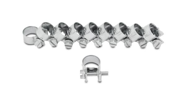 Vibrant Performance - Vibrant Performance Fuel Injector Style Mini Hose Clamp: 13mm-15mm (Pack of 10) - use with 5/16" ID Hoses - 12236