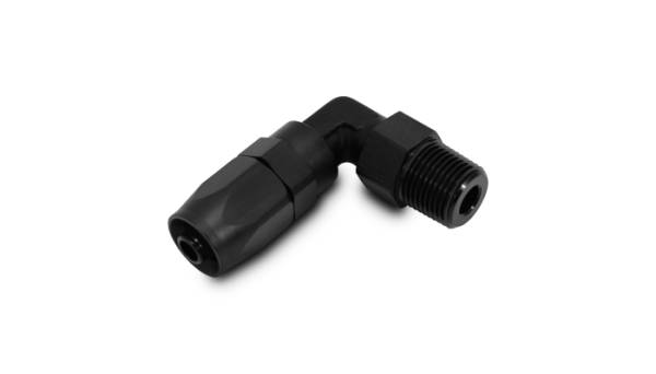 Vibrant Performance - Vibrant Performance Male Hose End Fitting, 90 Degree; Size: -6AN; Pipe Thread: 1/4" NPT - 26901