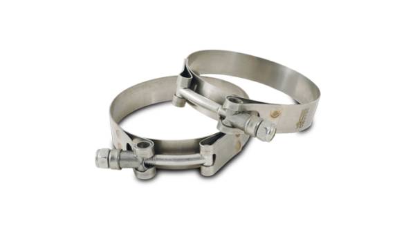 Vibrant Performance - Vibrant Performance Stainless Steel T-Bolt Clamps (Pack of 2) - Clamp Range: 4.21"-4.49" - 2798