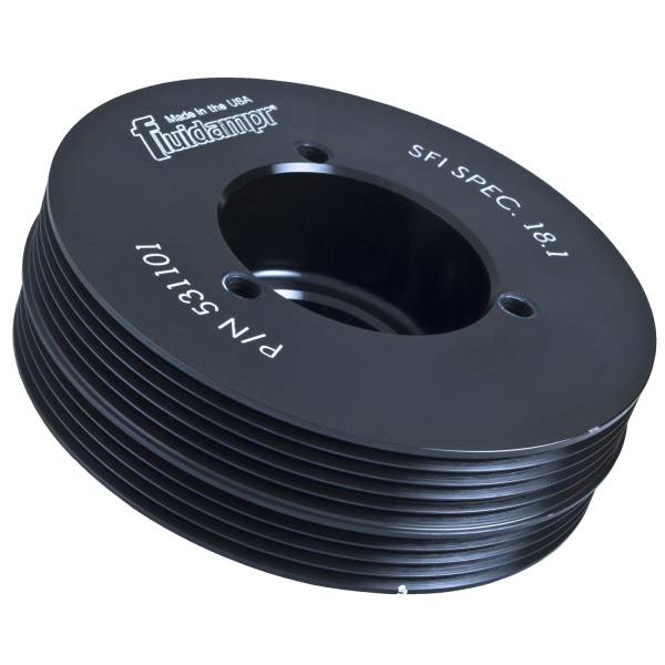 Fluidampr - Fluidampr Harmonic Balancer - Fluidampr - Subaru - EJ - Steel - Black Zinc Chromate - 5-3/8" dia - 6.9 lbs - SFI 18.1 - Made in USA - Each - 531101