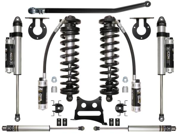 ICON Vehicle Dynamics - ICON Vehicle Dynamics 2005-2016 FORD F-250/F-350 2.5-3" LIFT STAGE 4 COILOVER CONVERSION SYSTEM - K63104