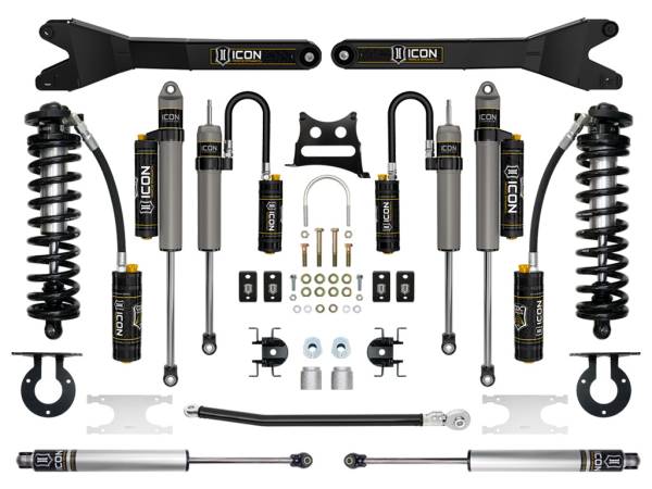 ICON Vehicle Dynamics - ICON Vehicle Dynamics 2005-2016 FORD F-250/F-350 SUPER DUTY 2.5-3" LIFT STAGE 6 COILOVER CONVERSION SYSTEM - K63106