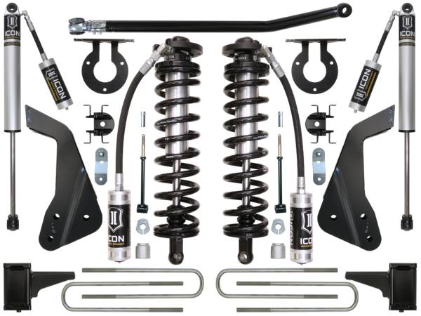ICON Vehicle Dynamics - ICON Vehicle Dynamics 2005-2007 FORD F-250/F-350 4-5.5" LIFT STAGE 1 COILOVER CONVERSION SYSTEM - K63111