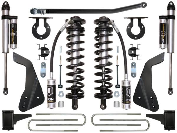 ICON Vehicle Dynamics - ICON Vehicle Dynamics 2005-2007 FORD F-250/F-350 4-5.5" LIFT STAGE 3 COILOVER CONVERSION SYSTEM - K63113
