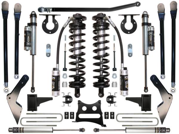ICON Vehicle Dynamics - ICON Vehicle Dynamics 2005-2007 FORD F-250/F-350 4-5.5" LIFT STAGE 5 COILOVER CONVERSION SYSTEM - K63115