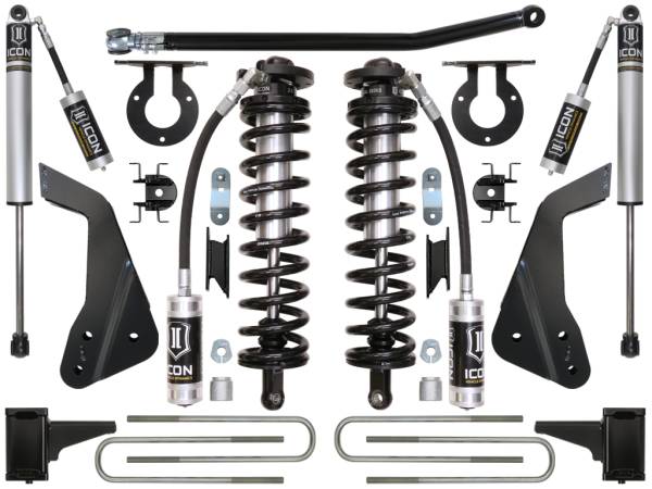 ICON Vehicle Dynamics - ICON Vehicle Dynamics 2008-2010 FORD F-250/F-350 4-5.5" LIFT STAGE 1 COILOVER CONVERSION SYSTEM - K63121