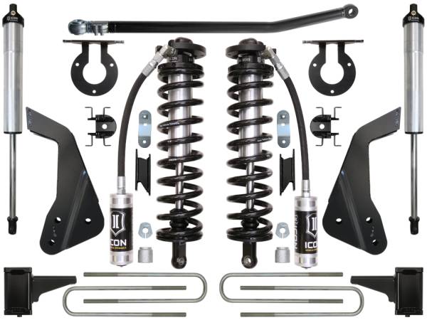ICON Vehicle Dynamics - ICON Vehicle Dynamics 2008-2010 FORD F-250/F-350 4-5.5" LIFT STAGE 2 COILOVER CONVERSION SYSTEM - K63122