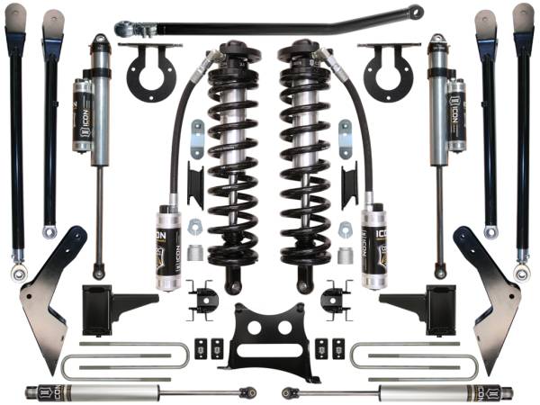 ICON Vehicle Dynamics - ICON Vehicle Dynamics 2008-2010 FORD F-250/F-350 4-5.5" LIFT STAGE 5 COILOVER CONVERSION SYSTEM - K63125
