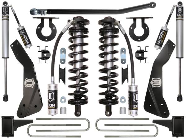 ICON Vehicle Dynamics - ICON Vehicle Dynamics 2011-2016 FORD F-250/F-350 4-5.5" LIFT STAGE 1 COILOVER CONVERSION SYSTEM - K63131