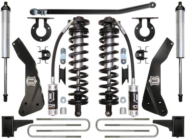 ICON Vehicle Dynamics - ICON Vehicle Dynamics 2011-2016 FORD F-250/F-350 4-5.5" LIFT STAGE 2 COILOVER CONVERSION SYSTEM - K63132