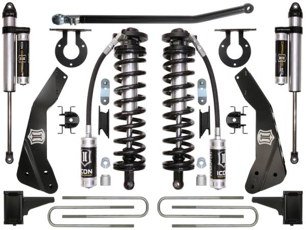 ICON Vehicle Dynamics - ICON Vehicle Dynamics 2011-2016 FORD F-250/F-350 4-5.5" LIFT STAGE 3 COILOVER CONVERSION SYSTEM - K63133