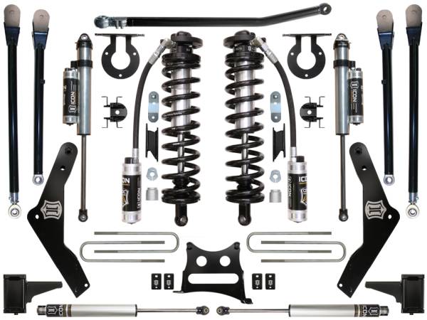 ICON Vehicle Dynamics - ICON Vehicle Dynamics 2011-2016 FORD F-250/F-350 4-5.5" LIFT STAGE 5 COILOVER CONVERSION SYSTEM - K63135