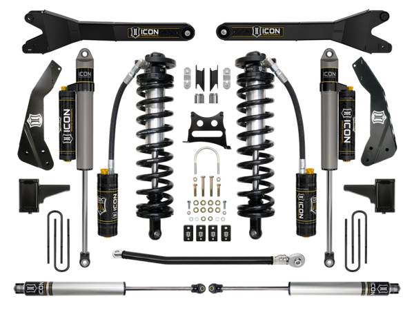 ICON Vehicle Dynamics - ICON Vehicle Dynamics 2011-2016 FORD F-250/F-350 SUPER DUTY 4-5.5" LIFT STAGE 5 COILOVER CONVERSION SYSTEM WITH RADIUS - K63135R