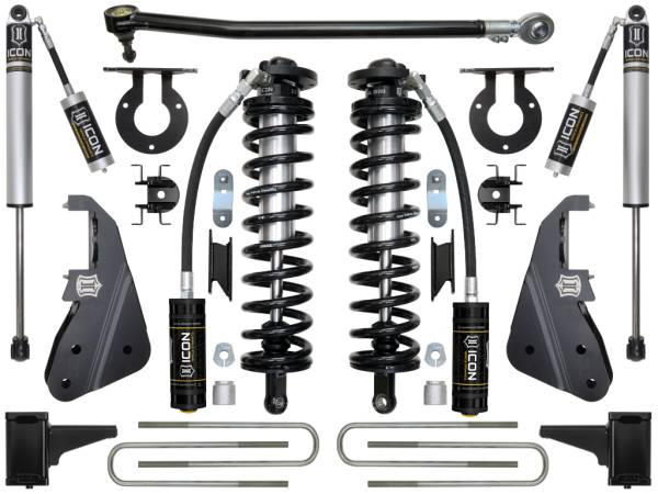 ICON Vehicle Dynamics - ICON Vehicle Dynamics 2017-2022 FORD F-250/F-350 4-5.5" LIFT STAGE 1 COILOVER CONVERSION SYSTEM - K63151