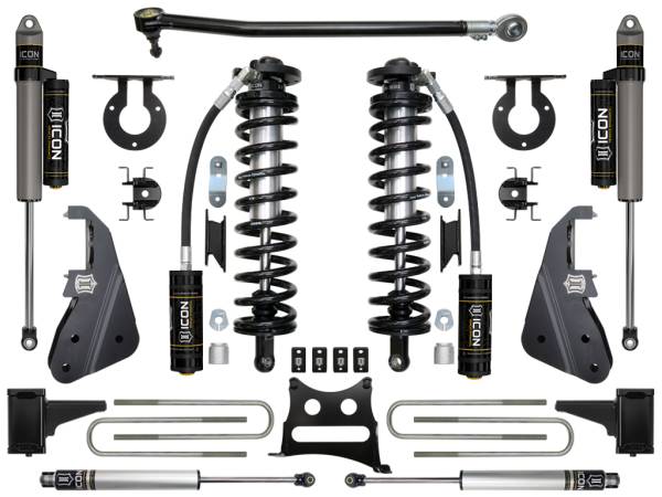 ICON Vehicle Dynamics - ICON Vehicle Dynamics 2017-2022 FORD F-250/F-350 4-5.5" LIFT STAGE 3 COILOVER CONVERSION SYSTEM - K63153