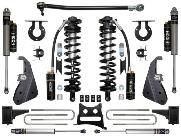 ICON Vehicle Dynamics - ICON Vehicle Dynamics 2017-2022 FORD F-250/F-350 4-5.5" LIFT STAGE 4 COILOVER CONVERSION SYSTEM - K63154