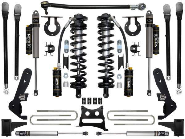 ICON Vehicle Dynamics - ICON Vehicle Dynamics 2017-2022 FORD F-250/F-350 4-5.5" LIFT STAGE 5 COILOVER CONVERSION SYSTEM - K63155