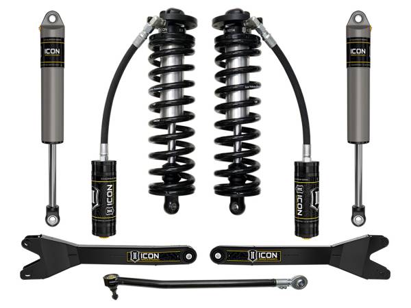 ICON Vehicle Dynamics - ICON Vehicle Dynamics 23 FORD F250/F350 2.5-3" STAGE 2 COILOVER CONVERSION SYSTEM W/ RADIUS ARMS - K63162R