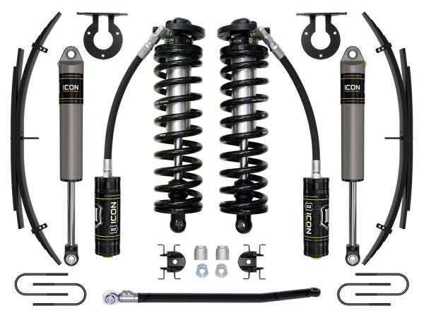 ICON Vehicle Dynamics - ICON Vehicle Dynamics 08-10 FORD F250/F350 2.5-3" STAGE 2 COILOVER CONVERSION SYSTEM W EXPANSION PACK - K63182