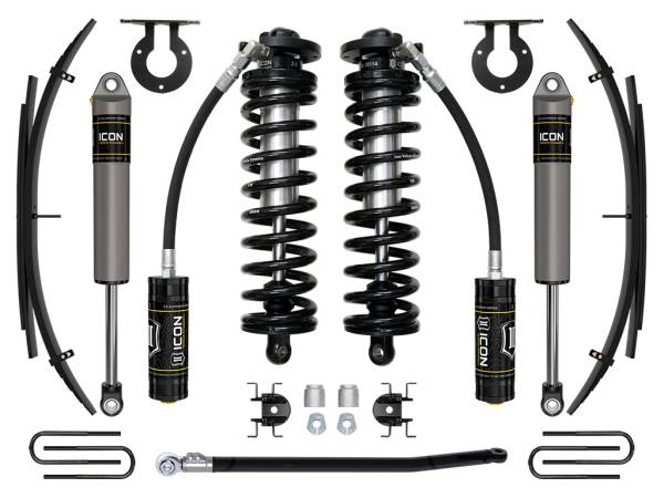 ICON Vehicle Dynamics - ICON Vehicle Dynamics 11-16 FORD F250/F350 2.5-3" STAGE 2 COILOVER CONVERSION SYSTEM W EXPANSION PACK - K63192