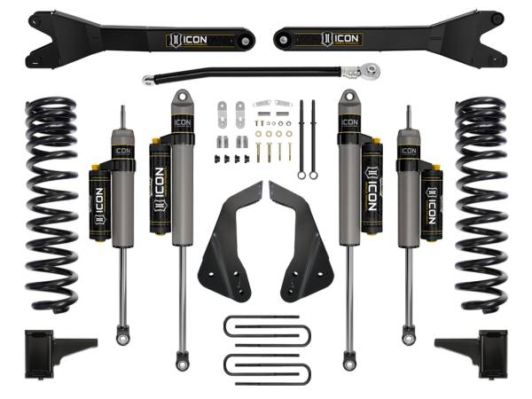 ICON Vehicle Dynamics - ICON Vehicle Dynamics 2005-2007 FORD F250/F350 SUPER DUTY 4.5" LIFT STAGE 4 SUSPENSION SYSTEM WITH RADIUS ARM - K64503R