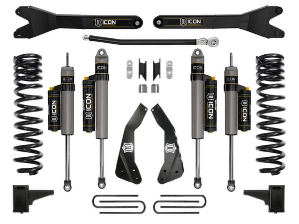 ICON Vehicle Dynamics - ICON Vehicle Dynamics 2011-2016 FORD F250/F350 SUPER DUTY 4.5" LIFT STAGE 4 SUSPENSION SYSTEM WITH RADIUS ARM - K64563R