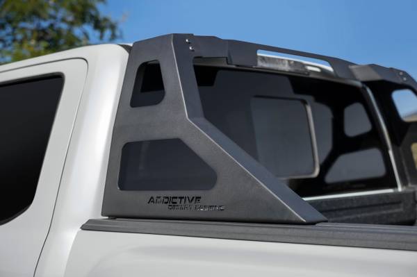 Addictive Desert Designs - Addictive Desert Designs Ford F-150/Raptor Stealth Fighter Chase Rack with Universal Slots for up to 20" LED mount in Hammer Black - C1115521101NA