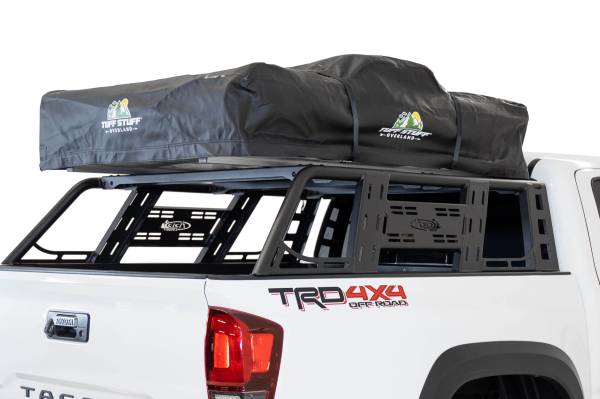 Addictive Desert Designs - Addictive Desert Designs Toyota Tacoma ADD-Lander Overland Rack with Multiple Universal Light Slots in Hammer Black with Satin Black Panels - C698832000103