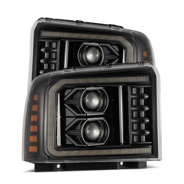 AlphaRex - AlphaRex 05-07 Ford Super Duty/Excursion Projector Headlights Alpha-Black - 880314