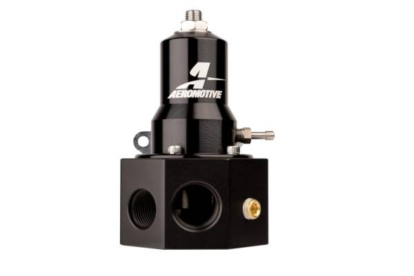 Aeromotive - Aeromotive Adjustable Fuel Pressure Regulator 30-120PSI .313 Valve -3x -8 / 1x -10 Inlet -10 Return - 13145