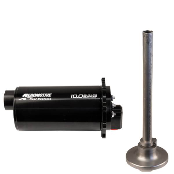 Aeromotive - Aeromotive Brushless Spur Gear Fuel Pump w/TVS Controller - Universal - In-Tank - 90 Deg - 10gp - 19324
