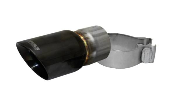 CORSA Performance - CORSA Performance Corsa Single Universal 2.5in Inlet / 3in Outlet Black PVD Pro-Series Tip Kit - TK001BLK