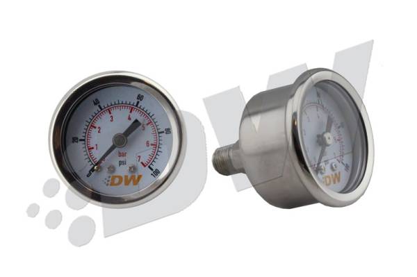 DeatschWerks - DeatschWerks 0-100 PSI 1/8in NPT Mechanical Fuel Pressure Gauge - 6-01-G