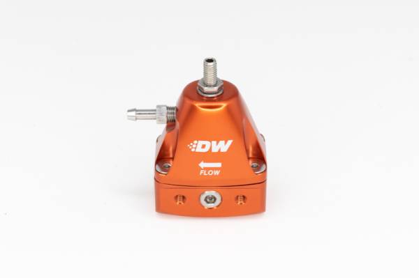 DeatschWerks - DeatschWerks DWR1000iL In-Line Adjustable Fuel Pressure Regulator - Orange - 6-1001-FRO