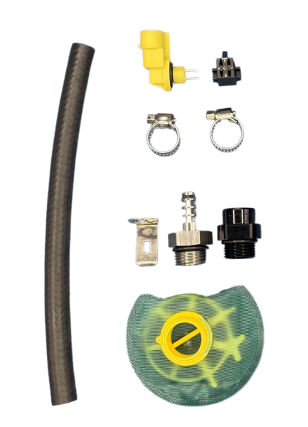 DeatschWerks - DeatschWerks DW650iL Series 650LPH In-Line External Fuel Pump Universal Install Kit - 9-0950