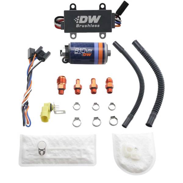 DeatschWerks - DeatschWerks DW810 Brushless 810lph In-Tank Brushless Fuel Pump w/ 9-1002 + Dual Speed Controller - 9-811-C105-1002