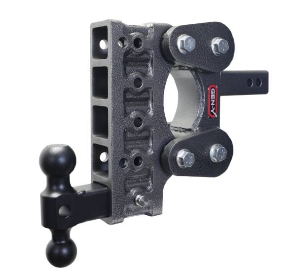 GEN-Y Hitch - GEN-Y Hitch The Boss Torsion-Flex 2in Shank 7.5in Drop 1100lb TW 10K Hitch w/GH-031 Dual-Ball - GH-1015