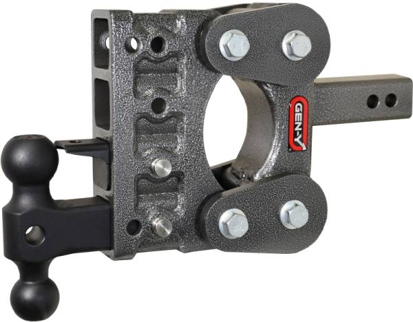 GEN-Y Hitch - GEN-Y Hitch The Boss Torsion-Flex 2in Shank 5in Drop 10K Hitch w/GH-031 Dual-Ball/GH-032 Pintle Lock - GH-1024