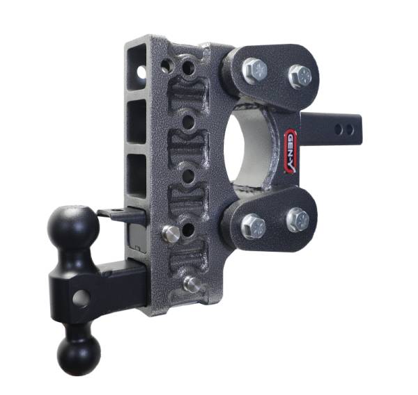 GEN-Y Hitch - GEN-Y Hitch The Boss Torsion-Flex 2in Shank 7.5in Drop 10K Hitch w/GH-031 Dual-Ball/GH-032 Pintle Lock - GH-1025
