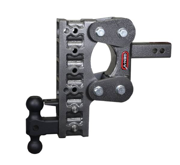 GEN-Y Hitch - GEN-Y Hitch The Boss Torsion-Flex 2in Shank 10in Drop 10K Hitch w/GH-031 Dual-Ball/GH-032 Pintle Lock - GH-1026
