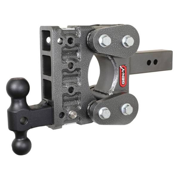 GEN-Y Hitch - GEN-Y Hitch The Boss Torsion-Flex 2.5in Shank 5in Drop 1700lb TW 16K Hitch w/GH-051 Dual-Ball - GH-1114