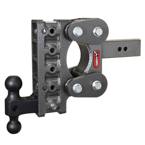 GEN-Y Hitch - GEN-Y Hitch The Boss Torsion-Flex 2.5in Shank 7.5in Drop 1700lb TW 16K Hitch w/GH-051 Dual-Ball - GH-1115