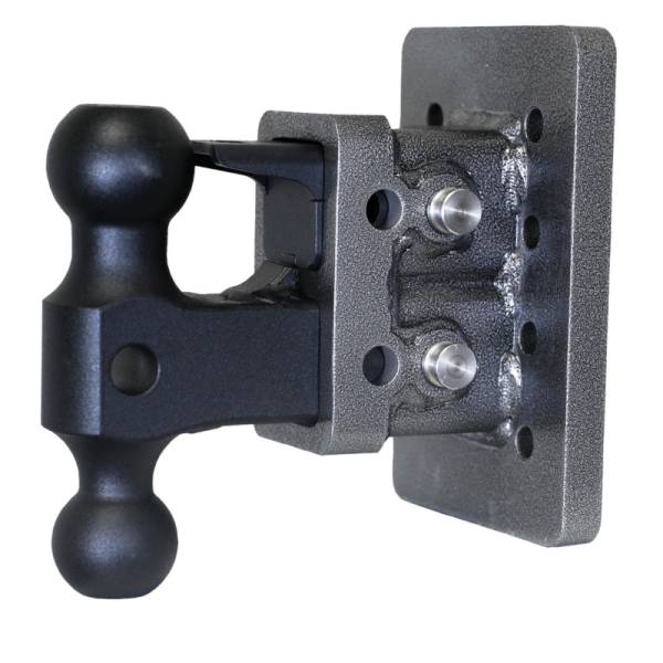 GEN-Y Hitch - GEN-Y Hitch Mega Duty 2in Bolt-On 2.5in Drop 2K TW 16K Hitch w/GH-051 Dual-Ball/GH-032 Pintle Lock - GH-122