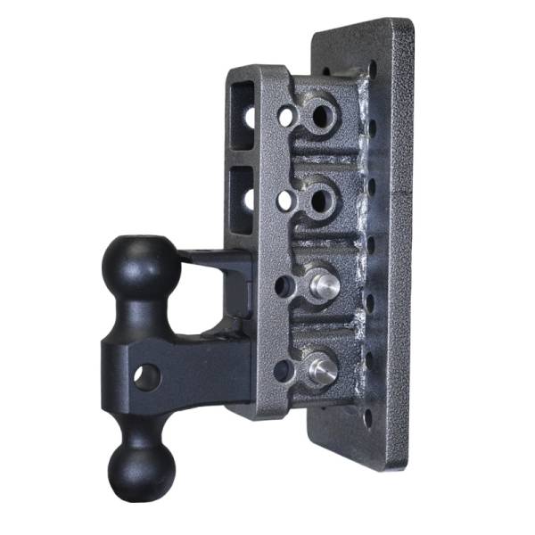 GEN-Y Hitch - GEN-Y Hitch Mega Duty 2in Bolt-On 7.5in Drop 2K TW 16K Hitch w/GH-051 Dual-Ball/GH-032 Pintle Lock - GH-124