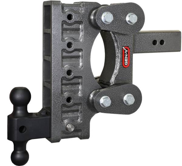 GEN-Y Hitch - GEN-Y Hitch The Boss Torsion-Flex 2.5in Shank 9in Drop 2400lb TW 21K Hitch w/GH-061 Dual-Ball - GH-1315