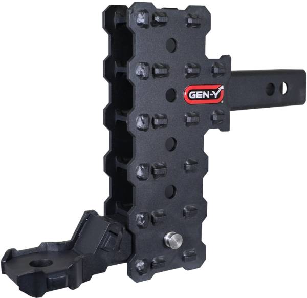 GEN-Y Hitch - GEN-Y Hitch Phantom-X 2in Hollow Shank 7in Offset Drop 700lb TW 7K Hitch w/GH-13051X Platinum Ball Mount - GH-13155X