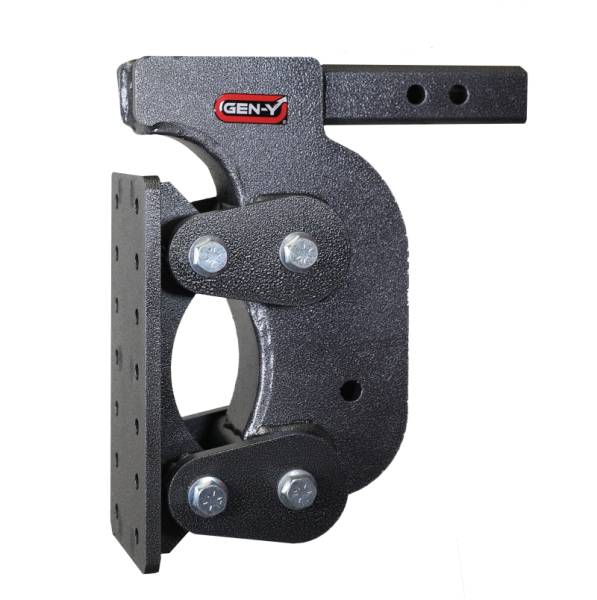 GEN-Y Hitch - GEN-Y Hitch The Boss Torsion-Flex Pintle Plate 2in Shank 12.5in Drop 16K Hitch w/GH-0100 Stabilizer Kit - GH-1401