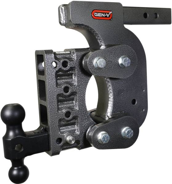GEN-Y Hitch - GEN-Y Hitch The Boss Torsion-Flex 2in Shank 12.5in Drop 16K Hitch w/GH-051 Dual-Ball/Stabilizer Kit - GH-1414